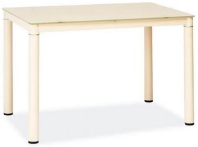 Jedálenský stôl Galant 110 x 70 cm, krémová