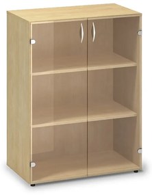 Stredná sklenená skriňa ProOffice 80 x 45,8 x 106,3 cm, divoká hruška