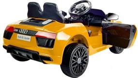 LEAN CARS Audi R8 Spyder Batéria Auto žltá