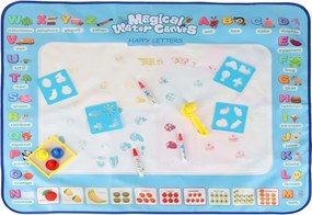 KIK Vodná maliarska podložka 100×80 cm – Abeceda, sada s vodovými fixkami, šablóny 3+