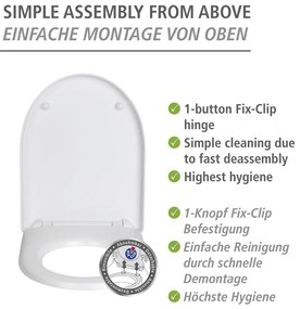 Záchodová doska s automatickým zatváraním Sindia - Wenko