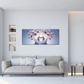 Obraz - Diamantové srdce (120x50 cm)