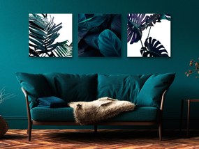 Artgeist Obraz - Turquoise Nature (3 Parts) Veľkosť: 120x40, Verzia: Premium Print