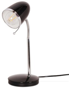 KEJO Stolná flexibilná lampa KAJTEK, 1xE27, 40W, čierna