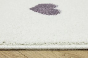 Koberec Lima M186A krémový / fialový