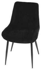 Jedálenská stolička MIREN — látka, kov, viac farieb Hnedá