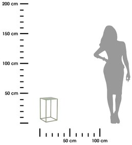 Stojan na kvety 40x24 cm tmavozelená
