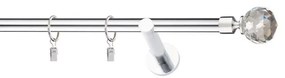 Garniža I stylus fi 19 chróm 160 cm guľa crystal