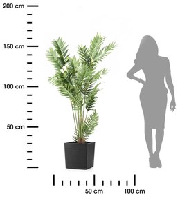 PLASTOVÝ KVETINÁČ FLORE RIFLO 30X30 CM ČIERNA