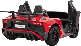 Detské elektrické autíčko Lamborghini Aventador SV 24 V červené
