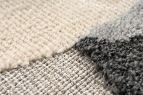 Obsession, Detský kusový koberec My Fano 395 Rahe kruh, 133x133 (priemer) kruh, šedá, detská izba