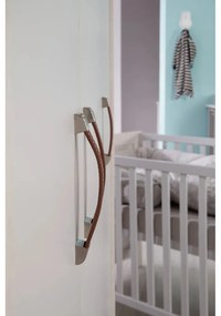 Svetlosivá detská šatníková skriňa 136x190 cm Mila – Roba