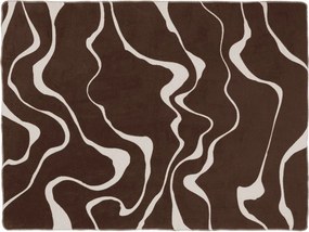 Hnedá/krémovobiela deka 150x200 cm Felu – noo.ma