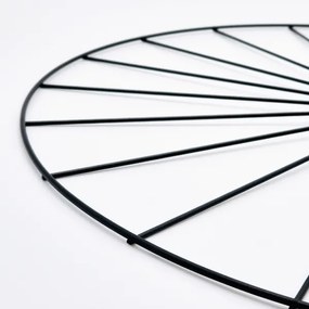 Luster na tyči MONTANA 1xE27/15W/230V pr. 45 cm čierna