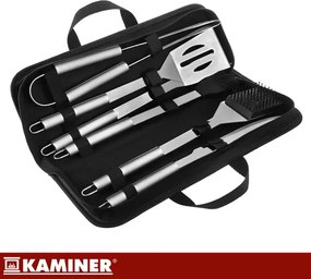 Nerezová sada grilovacieho náradia - 6 ks