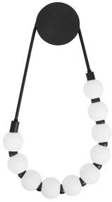 Toolight Toolight, LED nástenné svietidlo 8W, 4000K, APP1661-W, čierna-biela, OSW-03666