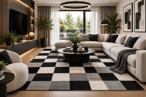 Koberec Gold WHITE 1212/91 rozmery koberec: 160x225 cm