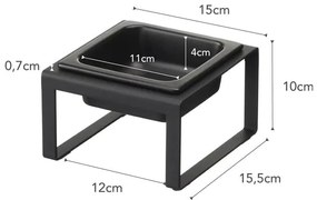 Keramická miska s podstavcom pre domáceho maznáčika Tower – YAMAZAKI