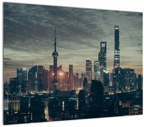 Obraz mesta za súmraku (70x50 cm)