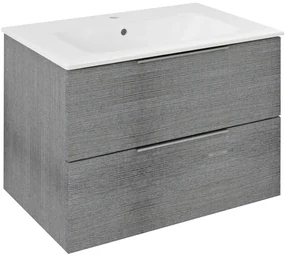 Sapho Sapho, CIRASA umývadlová skrinka 69,8x52x46cm, dub strieborný, CR701-1111