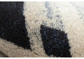 Vlnený kusový koberec Basim béžovo modrý 120x170cm