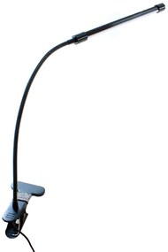 APT LED stolná lampička s klipom čierna, ZD20A