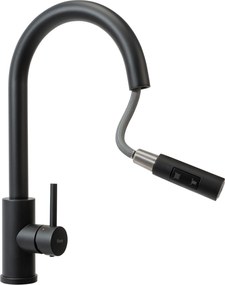 Rea Fresh, drezová batéria s výsuvnou výlevkou, čierna matná, REA-B9147