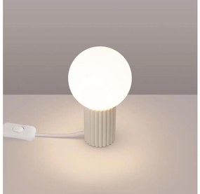 Sollux SL.1721 - Stolná lampa HALO 1xG9/8W/230V pr. 12 cm krémová
