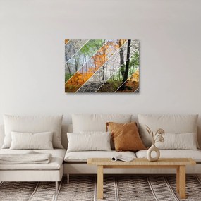 Obraz - Striedanie ročných období (70x50 cm)