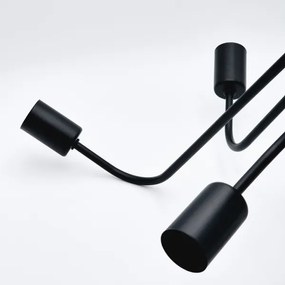 Prisadený luster TRINITY 5xE27/15W/230V čierna