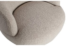 Svetlosivé otočné kreslo Wolly – WOOOD