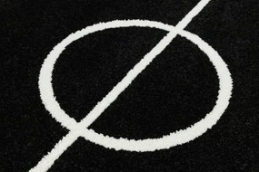 Koberec Lima 6333B čierny / biely