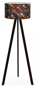 Stojacia lampa AYD 1xE27/60W/230V pestrofarebná/hnedá