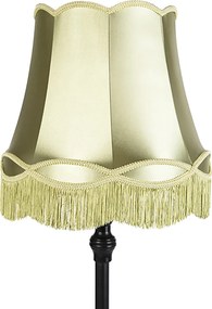 Inteligentná stojaca lampa čierna s tienidlom Granny zelená vrátane Wifi A60 - Classico