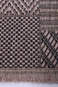 Koberec Indiana 08534A JUTE / BLACK