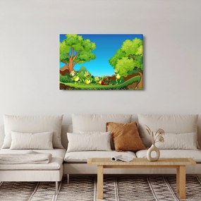 Obraz - Veselí žabiaci (90x60 cm)