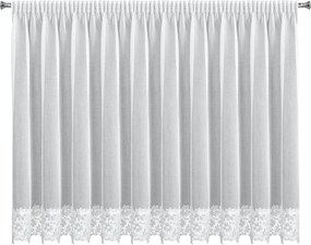 ZÁCLONA NA PÁSKE ARTEMIDA 350X155 CM BIELA