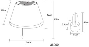 Globo 36000 - LED Solárne tienidlo na fľašu 10xLED/1,5W/3V IP44