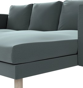 Poťah na sedačku Norsborg s ležadlom - 3 os. farba produktu zelená látka zamatová
