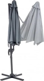 MI Záhradný slnečník 3,5M KAZUAR grafitový