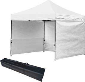 GARDEN LINE Nožnicový stan 3×3 m NAM7465 – záhradný a komerčný pavilón, biely