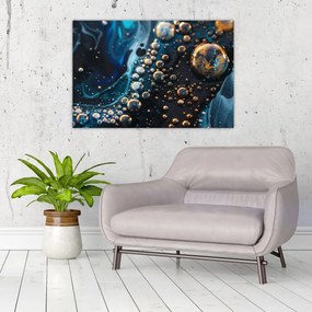 Obraz - Atramentové kvapky (90x60 cm)