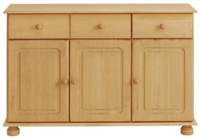 Nízka komoda z borovicového dreva v prírodnej farbe 116x76 cm Ella – Støraa