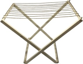 Malý drevený sušiak na bielizeň - svetlý, rozkladací, skladací, voľne stojaci