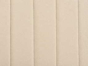 Posteľ s buklé čalúnením 180 x 200 cm béžová VILLETTE Beliani