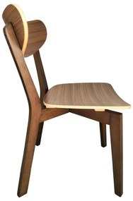 Hnedá jedálenská stolička Roxby – Actona