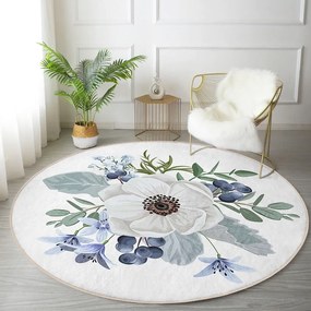 Prateľný okrúhly koberec vhodný pre robotické vysávače ø 120 cm Comfort – Mila Home