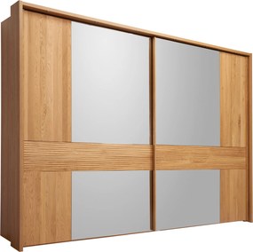 XXXLutz SKRIŇA SO ZRKADLOM, dub, farba duba, 300/217/67 cm Dieter Knoll - Skrine - 000442007209