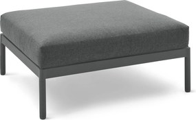 Pohodlná záhradná pohovka so samostatnou taburetkou