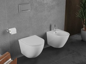 Mexen Lena, závesná WC misa 490x360x340 mm, Rimless Tornádo, biela lesklá, 3322XX00T